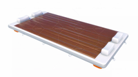 Plateforme flottante gonflable avec pont en teck EVA, tapis de bain Drop Stitch, plateforme pour bateau, yacht, marina, lac, plage, loisirs