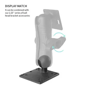 <span class=keywords><strong>Support</strong></span> adaptateur VESA pour moniteur, plaque à rotule carrée de 2,25 pouces, <span class=keywords><strong>support</strong></span> pour tablette PC de <span class=keywords><strong>voiture</strong></span>, <span class=keywords><strong>support</strong></span> VESA vers <span class=keywords><strong>support</strong></span> à rotule - Product Image 6