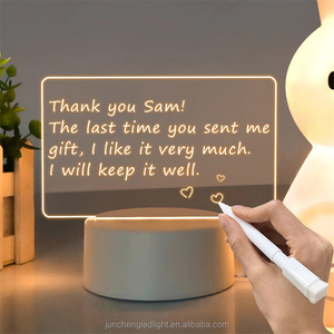 Luz de noche de escritura a mano con bolígrafos borrables, tablero de dibujo de nota de mensaje reescribible, lámpara LED USB para decoración de habitación, regalo para niños - Product Image 4