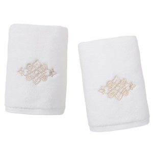 Toalla de Mano Bordada de Lujo para Hotel 5 Estrellas, Súper Suave y Altamente Absorbente, Calidad de Hotel y Spa, Venta al Por Mayor - Product Image 1
