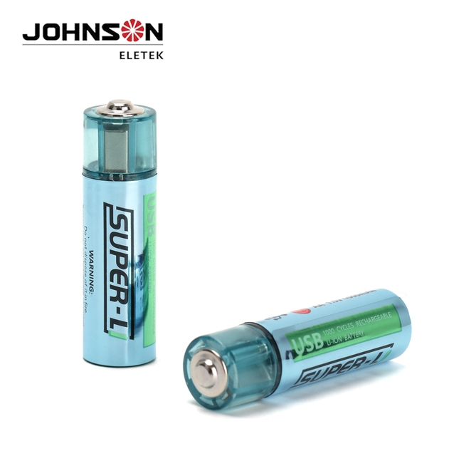 KENSTAR 1.5V AA USB Rechargeable Lithium Battery Type-C Port Smart Charge Blister Pack 1200 Cycles for Electronics OEM