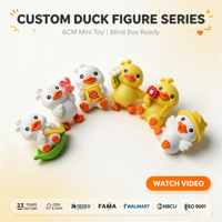 Vente en gros de figurines de dessins animés de la série Canard en boîte mystère, figurines d'animaux mignonnes pour bébés, cadeau pour filles, personnage de dessin animé