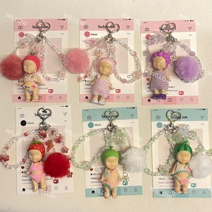 Porte-clés 100% original Sonny Angel série Fruit, accessoires de sac DIY avec design personnalisé, breloque de téléphone, breloque de sac, vente en gros - Product Image 1