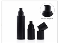 Flacon pompe cosmétique mat noir anti-lumière 100ml 60ml, pot en verre pour crème 50g 30g, ensemble d'emballage premium pour toner et sérum