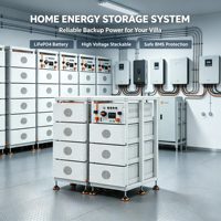 Batería de Almacenamiento LiFePO4 de 256-512V, 100kWh, 100Ah, 200Ah, Sistema de Energía Comercial