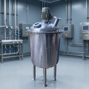Cuve de mélange en acier inoxydable 500L avec agitateur, chemise chauffante et pompe à roulement pour le traitement chimique industriel - Product Image 2