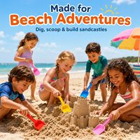 Vente en gros de pelles de plage en plastique de petite taille, 19 cm, pelles de modelage économiques, outils de creusement de sable pour enfants et jouets de plage