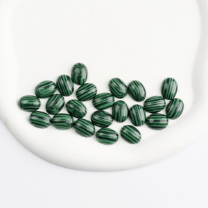 Bán Buôn Tổng Hợp Malachite Đá Quý Cắt Hình Bầu Dục Hình <span class=keywords><strong>Cabochon</strong></span> Chất Lượng Cao Đá Quý Malachite Cho Đồ Trang Sức - Product Image 3