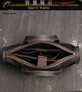 Maletín para Portátil de 13 Pulgadas Andong Business, Bolsa de Mensajero de Cuero Genuino de Vaca para Hombre, Bolsos de Hombro de Cuero Crazy Horse para Hombre - Product Image 4