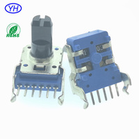 Potentiomètre YUWAH, fabricant d'usine, 4 broches, linéaire, 11 mm, potentiomètre rotatif, 10K, 20K, 50K, 100K, 500K, 1M ohm, RV11, alps, RK11