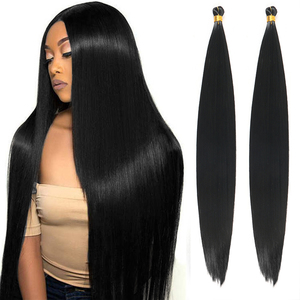 Cheveux à tresser pré-étirés ultra-lisses de 28 pouces, 150g, soyeux, pour tresses <span class=keywords><strong>Jumbo</strong></span> sans nœuds et Box Braids EZ Braid, pour femmes noires, vente en gros - Product Image 2