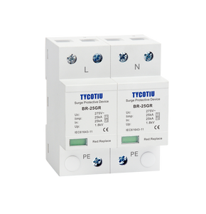 BR-25GR loại T1 1 + 1 & 1 + 2 AC 25kA tăng bảo vệ thiết bị tia lửa khoảng cách sấm sét bảo vệ tăng arresters T1 + 2 loại - Product Image 2