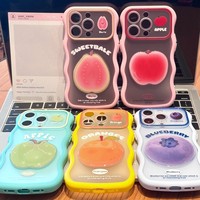 DIY Printbare hoesje voor iPhone 18 17 Pro Max Hot Trending Fruit Achterkant Bestseller Sticker Wave Edge Aanpasbare Stootvaste hoes