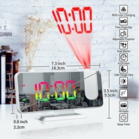 Neuheiten: Dynamische RGB-Farbwechsel-Tischuhr mit Lautem Digitalwecker und Radio