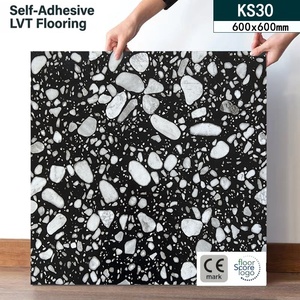 Piastrelle per Pavimenti in <span class=keywords><strong>PVC</strong></span> Autoadesive Impermeabili con Motivo a Puzzle, Design Moderno Antiscivolo a Doghe Larghe per Cucina e Soggiorno - Product Image 1