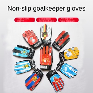 Guantes de Portero para Niños Elite, de Cuero, Antideslizantes, con Protección para los Dedos, Transpirables, Cómodos, para Entrenamiento, Competición, Deportes Nacionales - Product Image 2