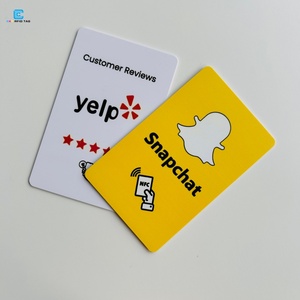 Cartes de commentaires en PVC de haute qualité personnalisables <span class=keywords><strong>Google</strong></span> Reviews cartes de visite Mini Tag NFC Communication pour l'adhésion à l'hôtel - Product Image 5