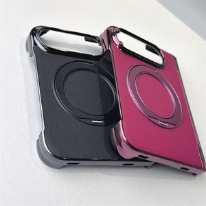 Nueva Funda Magnética para Teléfono de Cuero PU con Electrochapado para iPhone Duo con 360 °   Soporte giratorio con cubierta rígida a prueba de golpes - Product Image 4