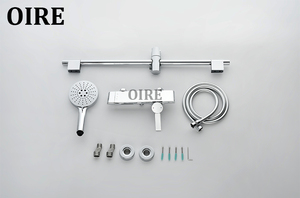 Oire <span class=keywords><strong>Mitigeur</strong></span> de douche mural en laiton à 2 fonctions Robinet à main poli à 3 modes avec douchette pour salles de bains et villas - Product Image 3