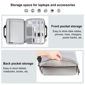 OEM ODM HAWEEL Maletín Bandolera para Portátil de 15.0 a 16.0 Pulgadas para <span class=keywords><strong>Lenovo</strong></span> <span class=keywords><strong>Thinkpad</strong></span>, Bolsa de Almacenamiento para Auriculares y Banco de Energía - Product Image 6