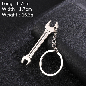 Hot Cool Keychains Car Bag KeyRing Combination <strong>Tool</strong> Portable Mini Utility Pocket Clasp Ruler Hammer Wrench KeyRing - Product Image 6