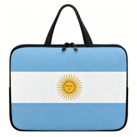 Sac d'ordinateur personnalisé avec drapeau sublimé de la République Fédérative du Brésil, sacoche pour ordinateur portable en néoprène imperméable