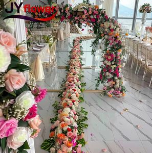 Guirnalda de Flores Artificiales Colgantes JY F-B0455, Tallos Largos, Flores de Vid Blancas Realistas de Tela de Seda Ecológica para Bodas - Product Image 6