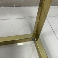 Meubles modernes de haute qualité Base de table en laiton or métal pieds de table d'appoint en acier