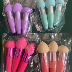 พัฟแต่งหน้าทรงเห็ดขนาดเล็ก ขายดี แพ็ค 3 ชิ้น ใช้ได้ทั้งแบบเปียก/แห้ง ขายส่ง - Product Image 6