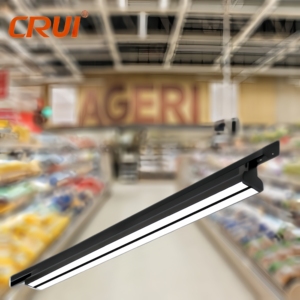 Hot bán đen Nhôm Cơ thể đèn theo dõi ánh sáng 100 wát lumen cao LED tuyến tính ánh sáng theo dõi cho kệ siêu thị - Product Image 1