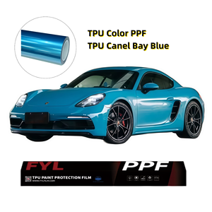 Pellicola Protettiva per Vernice FYL Lubrizol Aliphatic TPU, Colore PPF Canel Bay Blue, Pellicola TPU Cambia Colore, Autorigenerante - Product Image 1