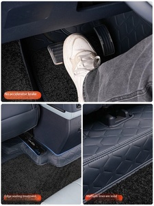 Reposapiés de 2 piezas para BYD Equation, completamente cerrados, con acolchado suave de terciopelo de doble capa y almohadilla para el maletero trasero. - Product Image 4