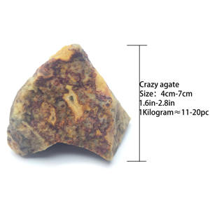 Prezzo di fabbrica Inspirational irregolarità Reiki quarzo pazzo agata pietra grezza per la decorazione della casa - Product Image 3