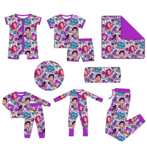 Set Coordinato Mamma e Figlia in Bambù: Vestito con Zip per Bambina, Coperta, Pantaloni da Jogging per Donna - Product Image 4