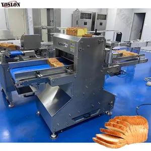 Máquina grande automática industrial YOSLON para fatiar pão de padaria/máquina de corte de pão de alta eficiência