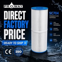 Noyau de filtre pour piscine spa haute densité à 106 plis |   Cartouche à double extrémité ouverte de 2-1/8 po (54 mm) |   Filtration fine au niveau du micron SC704