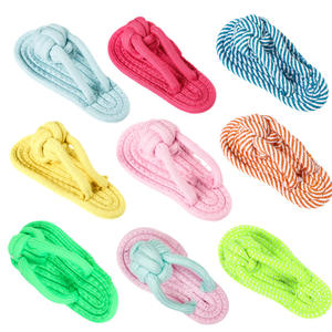 Küçük ve orta ölçekli köpek Pet çiğnemek oyuncaklar taşlama diş pamuk halat terlik Pet oyuncaklar - Product Image 1