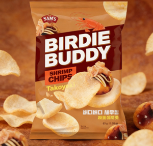 BIRDIE BUDDY Chips de Camarón con Sabor a Takoyaki, Condimento Dulce y Sabroso para Okonomiyaki, Aroma Rico a Camarón, Snack Envasado Individualmente, OEM - Product Image 2