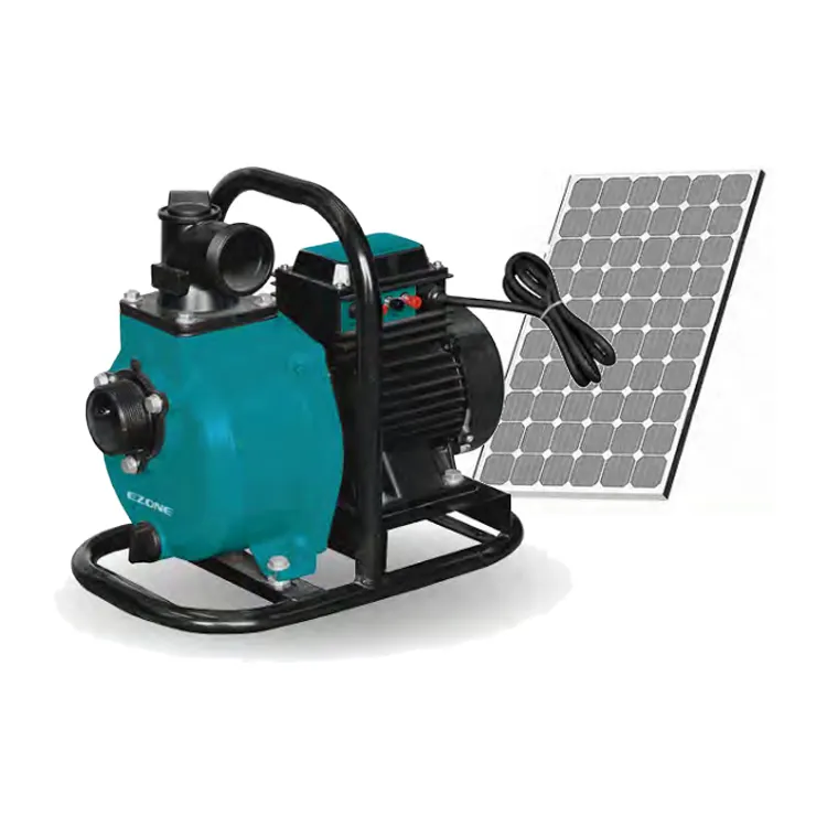 Ezone Kit Energia Solar Com Bomba D Agua 1.5HP permukaan irigasi Panel surya pompa air