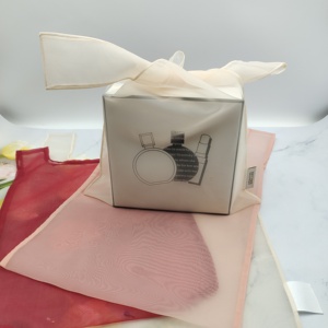 Sac fourre-tout en <span class=keywords><strong>organza</strong></span> avec logo imprimé en soie <span class=keywords><strong>personnalisé</strong></span>, sac à main en <span class=keywords><strong>organza</strong></span> transparent, sac de shopping en <span class=keywords><strong>organza</strong></span> avec taille et couleur personnalisées - Product Image 5