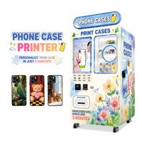 Machine distributrice de coques de téléphone personnalisées avec téléchargement de photos, fonctionnement simple pour les musées et les boutiques de cadeaux