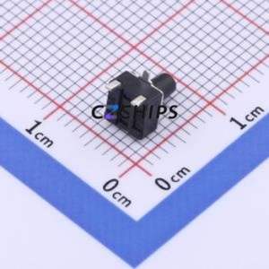 GT-TC072B-H065-L1 Tactile Switch SMD-3P,4.5x4.5mm Switch Single Pole Single Throw Round Button 2.5N Horizontal Mount - Product Image 2