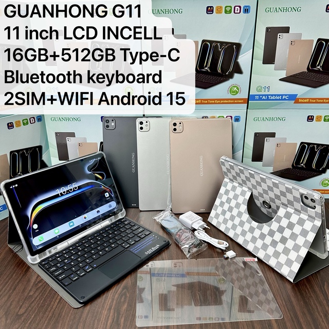 Newest 11inch Incell 16+512GB Android 15 G11 Tab Eyes Protection Touch Pad for Export Android Business Education Tablet