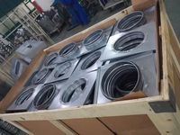 Diffuseur d'air industriel pour système CVC d'atelier, construction en acier galvanisé, taille personnalisée