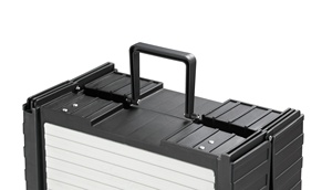 Hiện đại 4-fold nhựa PET cầu thang với Non-Slip TPR bề mặt có thể điều chỉnh hỗ trợ rods & Rắn mô hình hoa cho sử dụng ngoài trời - Product Image 2