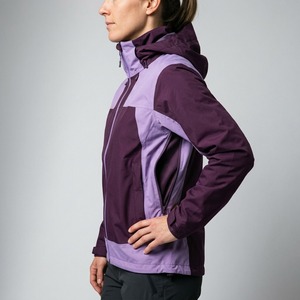 Chaqueta Impermeable con Capucha y Bloques de Color para Mujer, Chaqueta Deportiva Unisex con Cremallera Completa para Otoño - Product Image 2