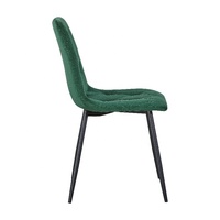 Chaises de salle à manger en velours à dossier haut avec structure en métal, idéales pour les salles à manger et les salons – Nouveauté usine, vente chaude