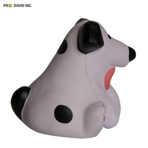 ของเล่นบีบมือ พิมพ์โลโก้ได้ ลูกบอลบีบ PU รูปสุนัขอ้วน บอลบีบคลายเครียด - Product Image 3