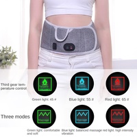 Ceinture de massage lombaire électrique, dispositif de compression chaude par vibration avec génération de chaleur pour soulager les douleurs dorsales, masseur de taille