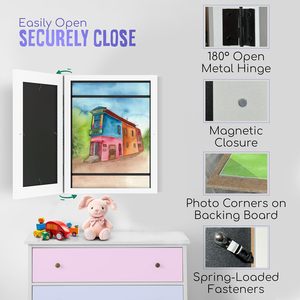 กรอบรูปศิลปะสำหรับเด็กกรอบงานศิลปะทำจากไม้สำหรับเด็กเปิดด้านหน้าสำหรับ<span class=keywords><strong>วาด</strong></span>ภาพโปสเตอร์ - Product Image 6